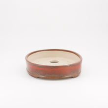 Lade das Bild in den Galerie-Viewer, Bonsaischale tk-bonsaipots - oval, rot/braun