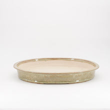 Lade das Bild in den Galerie-Viewer, Bonsaischale tk-bonsaipots - oval, grünlich/grau