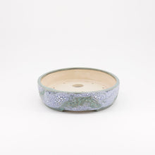 Lade das Bild in den Galerie-Viewer, Bonsaischale tk-bonsaipots - oval, hellblau/grünlich
