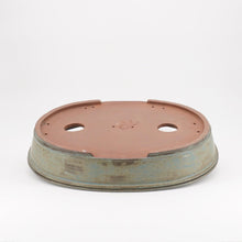 Lade das Bild in den Galerie-Viewer, Bonsaischale tk-bonsaipots - oval, olivgrün/blaulich