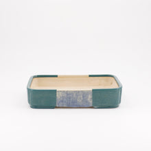 Lade das Bild in den Galerie-Viewer, Bonsaischale tk-bonsaipots - rechteckig, petrol, band