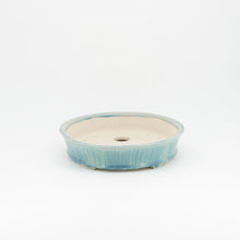Lade das Bild in den Galerie-Viewer, tk-bonsaipots - oval, hellblau-türkis
