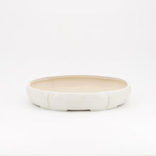 Lade das Bild in den Galerie-Viewer, tk-bonsaipots - oval/mokko, weiß
